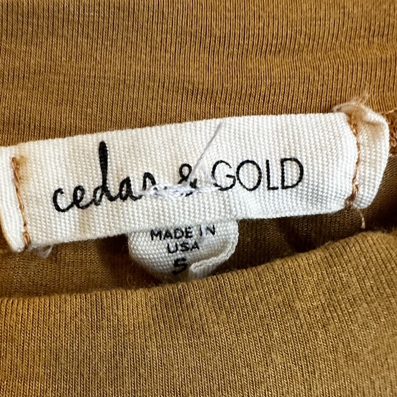 Cedar and Gold mustard top! - Picture 5 of 5
